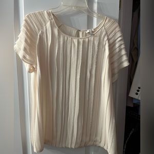 Silk off white blouse